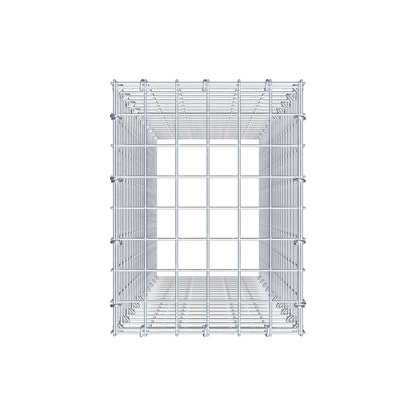 Mounted gabion type 3 100 cm x 30 cm x 40 cm (L x H x D), mesh size 5 cm x 5 cm, C-ring