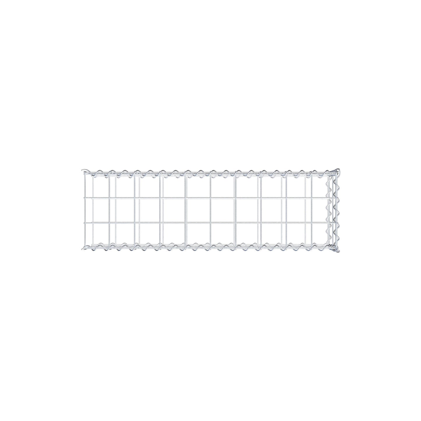 Gabião tipo 2 100 cm x 20 cm x 30 cm (C x A x P), malhagem 10 cm x 10 cm, espiral