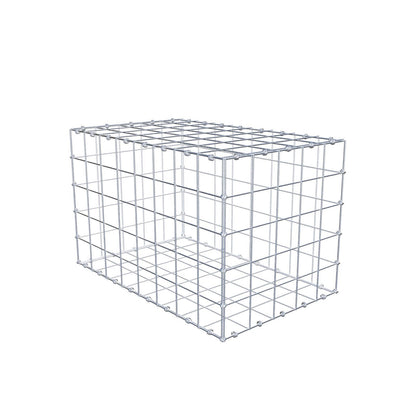 Gabbione 80 cm x 50 cm x 50 cm (L x H x P), maglia 10 x 10 cm, anello a spirale
