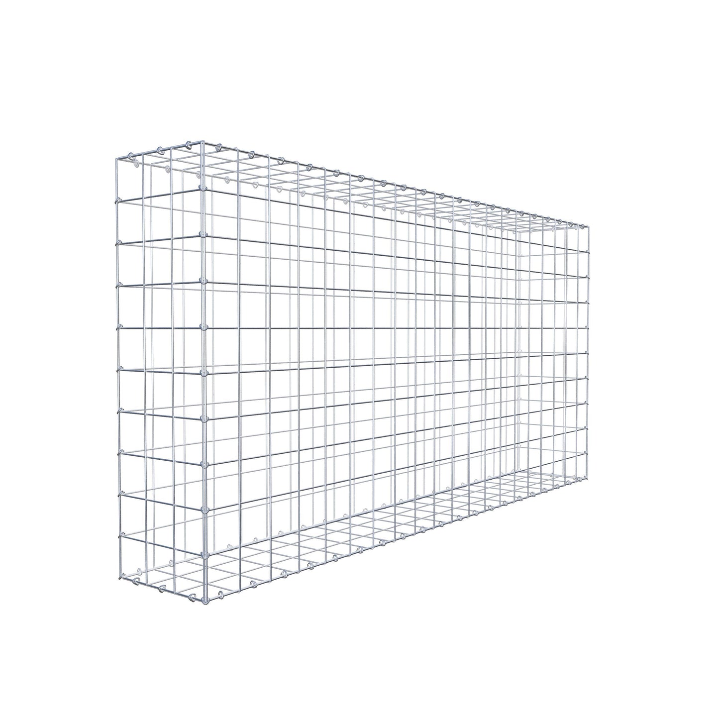 Gabião 200 cm x 100 cm x 30 cm (C x A x P), malhagem 10 cm x 10 cm, anel C