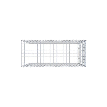 Grown-on gabion type 4 100 cm x 100 cm x 40 cm (L x H x D), mesh size 5 cm x 10 cm, spiral