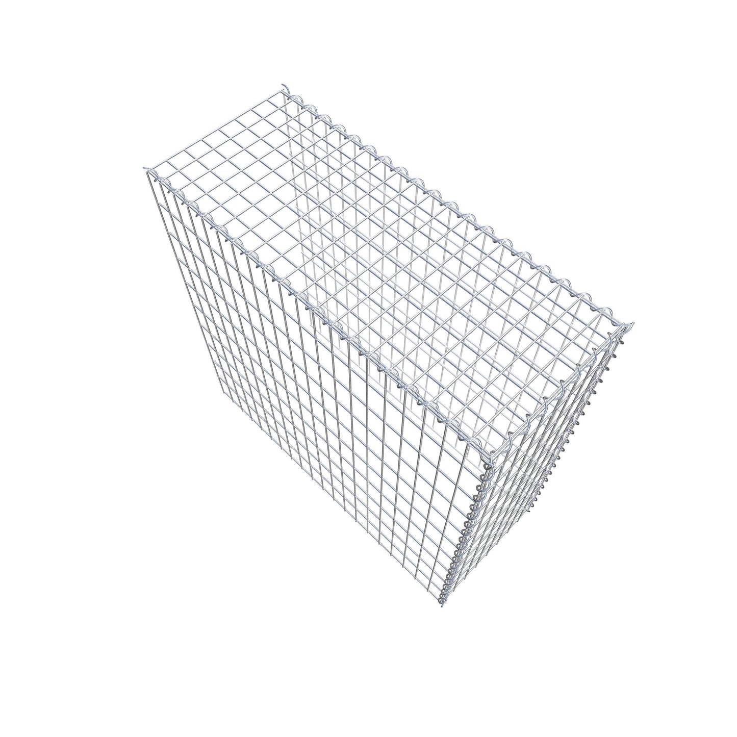 Grown-on gabion type 4 100 cm x 100 cm x 40 cm (L x H x D), mesh size 5 cm x 10 cm, spiral