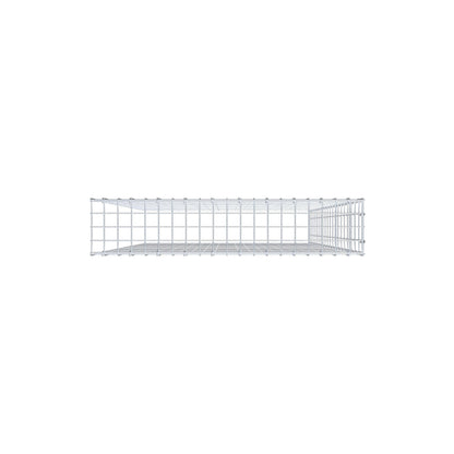 Monteret gabion type 4 200 cm x 100 cm x 20 cm (L x H x D), maskestørrelse 5 cm x 10 cm, C-ring