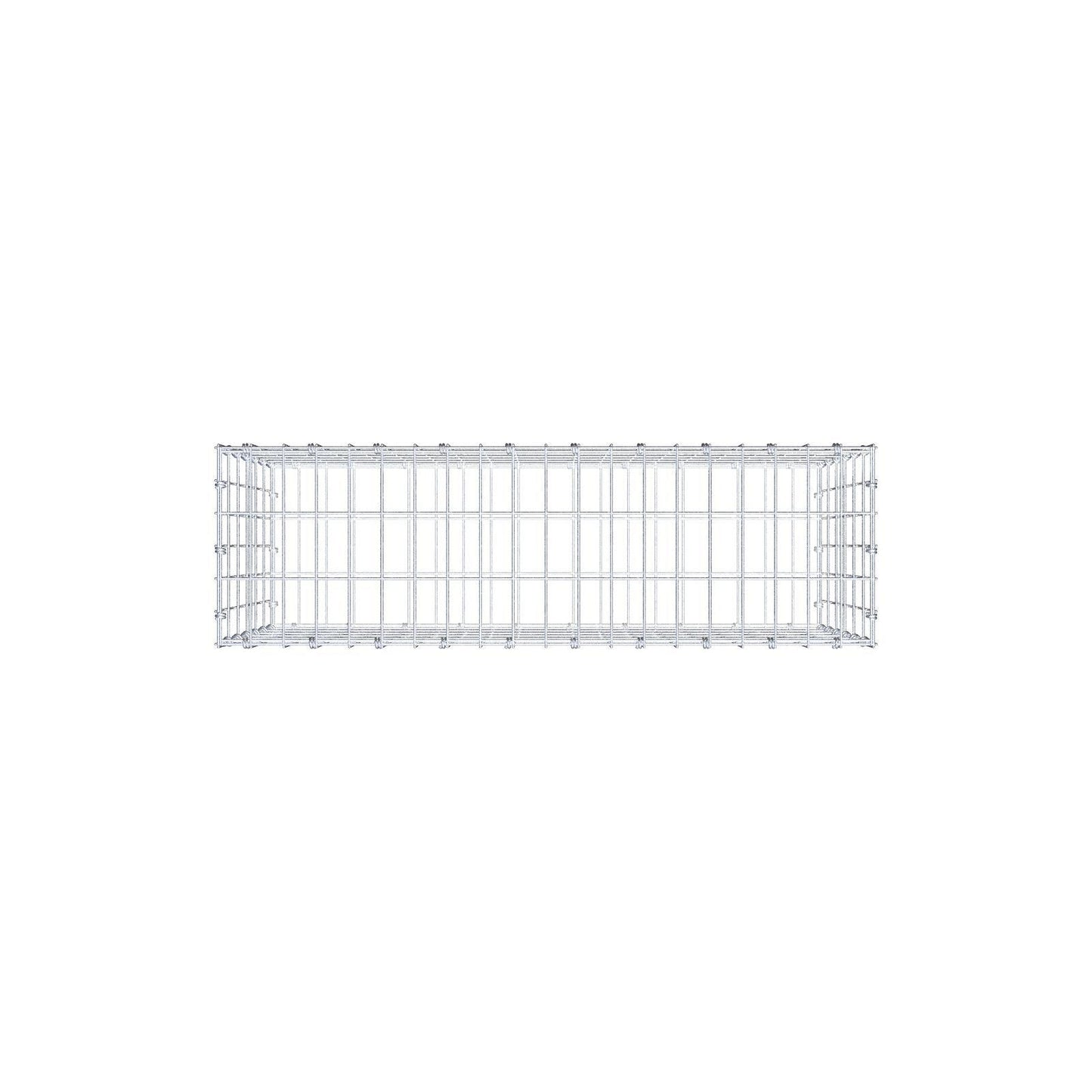 Gabion 100 cm x 60 cm x 30 cm (L x H x D), mesh size 5 x 10 cm, spiral ring