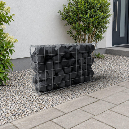 Gabion 100 cm x 60 cm x 20 cm (L x H x D), mesh size 10 cm x 10 cm, spiral
