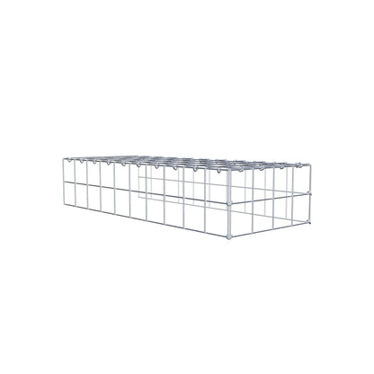 Mounted gabion type 4 100 cm x 20 cm x 40 cm (L x H x D), mesh size 10 cm x 10 cm, C-ring