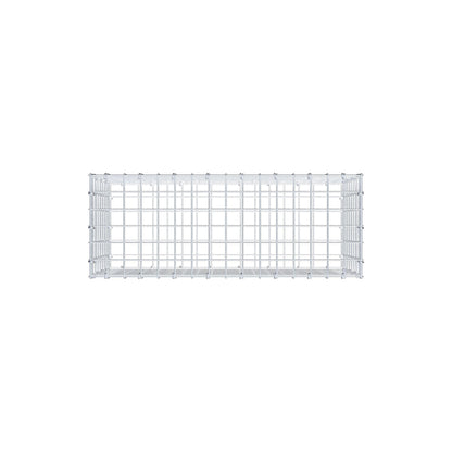 Gavión 80 cm x 40 cm x 30 cm (L x A x P), malla 5 cm x 5 cm, anillo en C