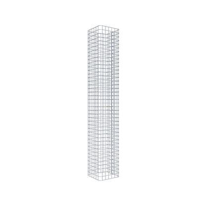 Gabionsøjle firkantet 32 ​​cm x 32 cm, 200 cm høj, MW 5 cm x 5 cm