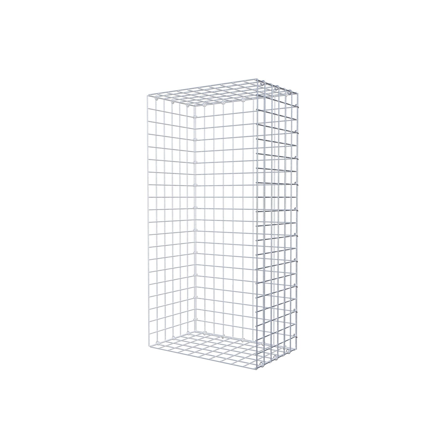 Gavión acoplable tipo 2 100 cm x 30 cm x 50 cm (L x A x P), malla 5 cm x 5 cm, anillo en C