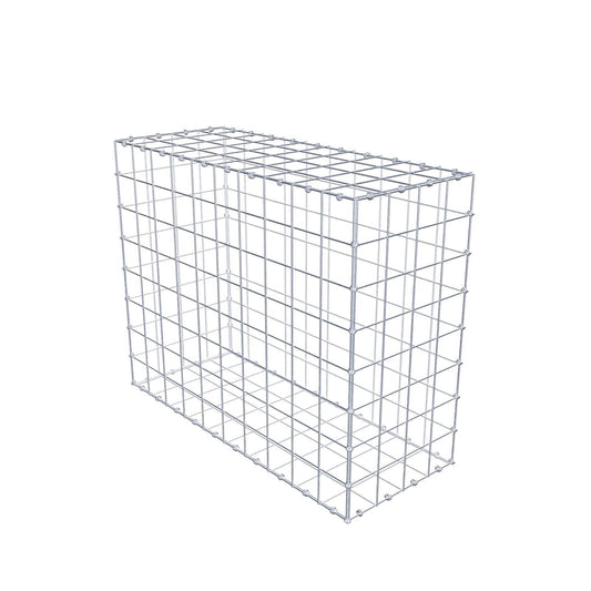 Gabbione 100 cm x 80 cm x 40 cm (L x H x P), maglia 10 x 10 cm, anello a spirale