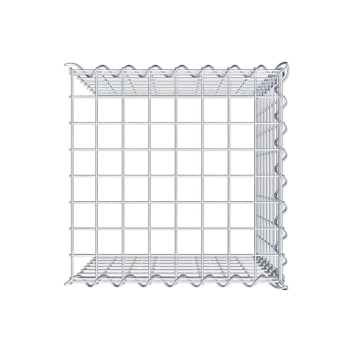 Grown-on gabion type 4 40 cm x 40 cm x 40 cm (L x H x D), mesh size 5 cm x 5 cm, spiral