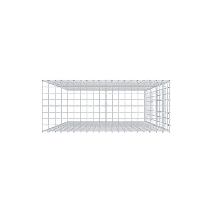 Opzetpaal type 4 200 cm x 100 cm x 40 cm (L x H x D), maaswijdte 5 cm x 10 cm, C-ring