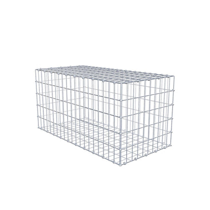 Gabion 100 cm x 50 cm x 50 cm (L x H x D), mesh size 5 x 10 cm, spiral ring