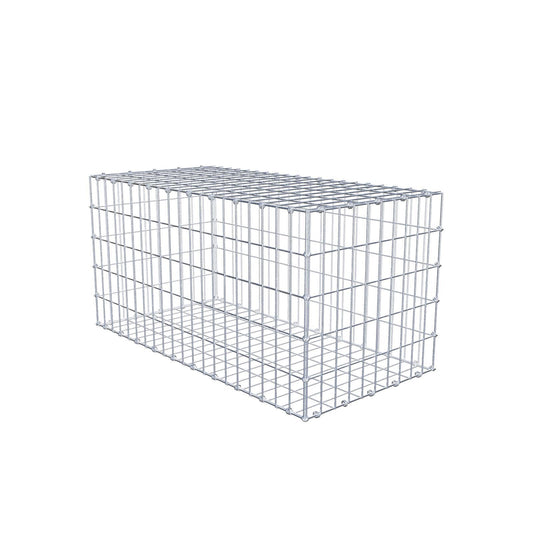 Gabion 100 cm x 50 cm x 50 cm (L x H x D), mesh size 5 x 10 cm, spiral ring
