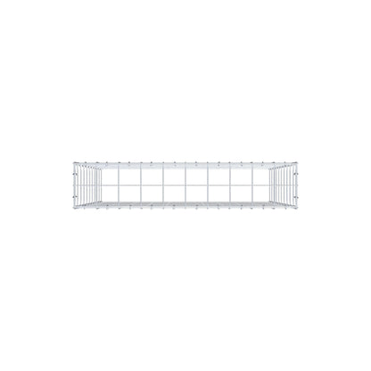 Mounted gabion type 3 100 cm x 100 cm x 20 cm (L x H x D), mesh size 10 cm x 10 cm, C-ring