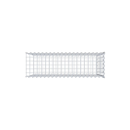 Gabion rapporté type 2 100 cm x 70 cm x 30 cm (L x H x P), mailles 5 cm x 10 cm, spirale