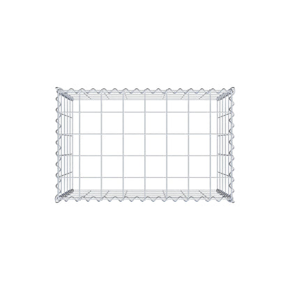 Opvokset gabion type 3 80 cm x 50 cm x 50 cm (L x H x D), maskestørrelse 10 cm x 10 cm, spiral