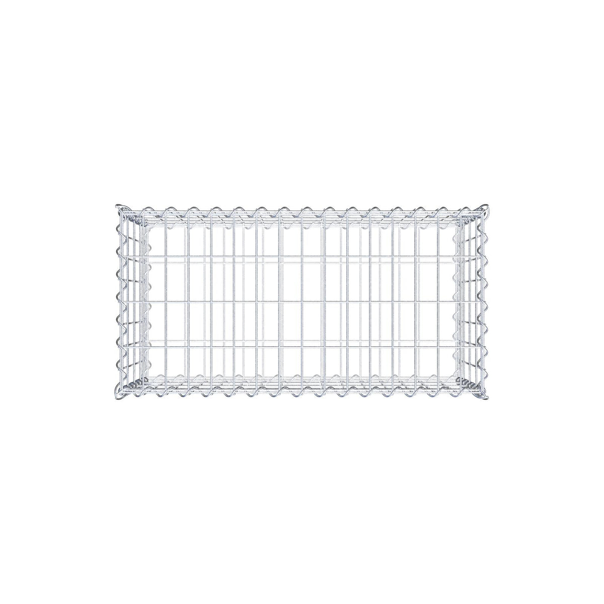 Gabion 80 cm x 40 cm x 40 cm (L x H x D), mesh size 5 cm x 10 cm, spiral