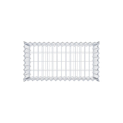 Gabion 80 cm x 40 cm x 40 cm (L x H x D), mesh size 5 cm x 10 cm, spiral