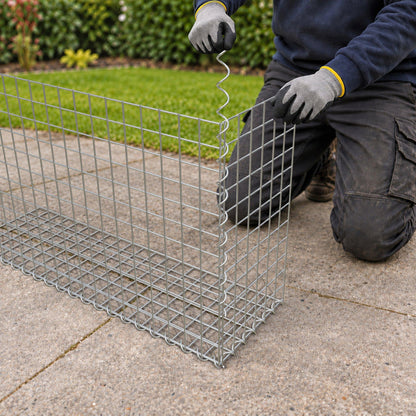 Gabion 100 cm x 60 cm x 30 cm (L x H x P), mailles 5 cm x 5 cm, spirale