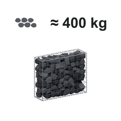Gabion 100 cm x 80 cm x 30 cm (L x H x D), mesh size 10 cm x 10 cm, spiral