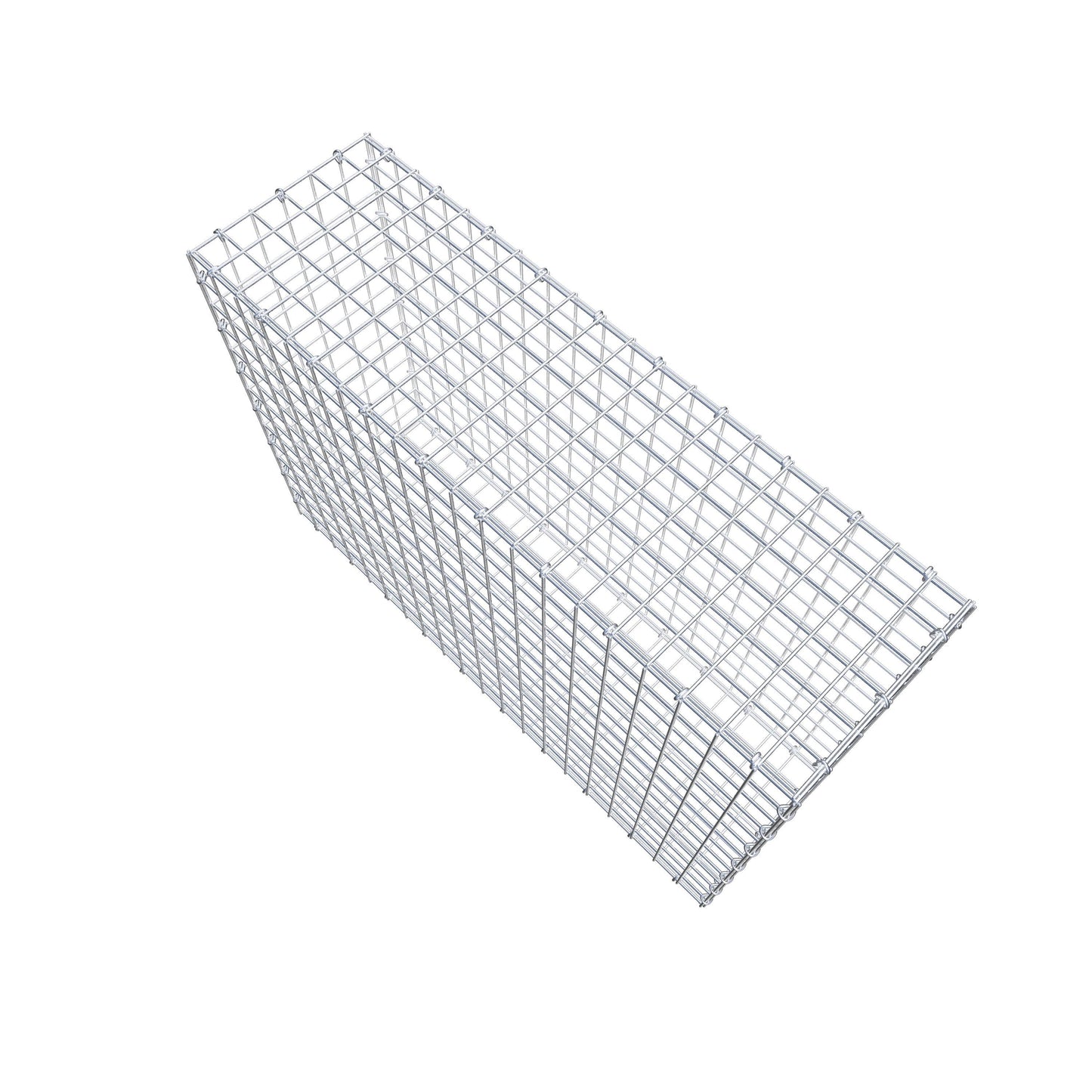 Gavión 100 cm x 70 cm x 30 cm (L x A x P), luz de malla 5 cm x 5 cm, anillo en C