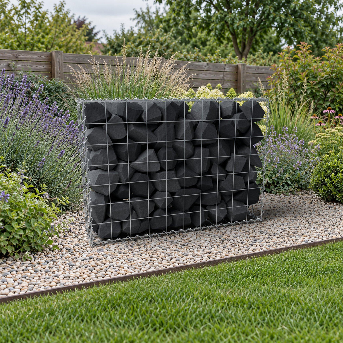 Gabion 100 cm x 70 cm x 20 cm (L x H x D), mesh size 10 cm x 10 cm, spiral