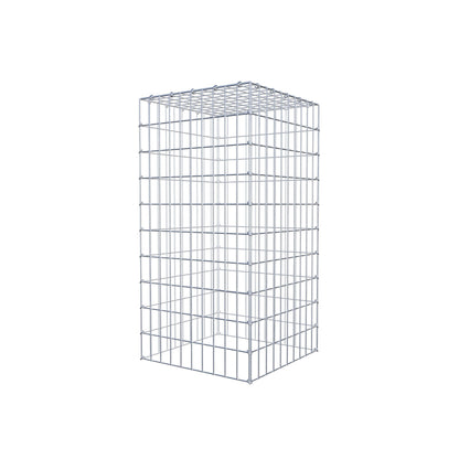 Gavión complementario de tipo 3 100 cm x 50 cm x 50 cm (largo x alto x fondo), malla 5 cm x 10 cm, anillo en C