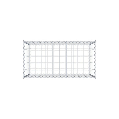 Gabião 100 cm x 60 cm x 50 cm (C x A x P), malhagem 10 cm x 10 cm, espiral