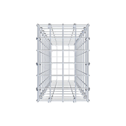 Gabion 100 cm x 20 cm x 30 cm (L x H x P), mailles 5 cm x 10 cm, anneau en C
