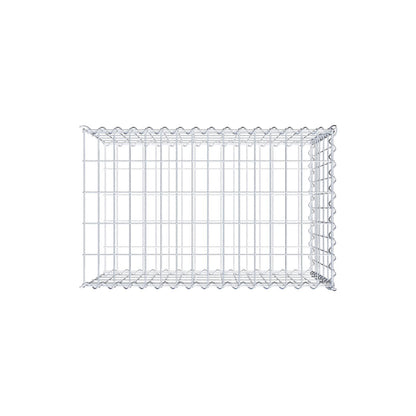 Grown-on gabion type 2 80 cm x 50 cm x 50 cm (L x H x D), mesh size 5 cm x 10 cm, spiral