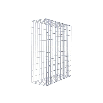 Mounted gabion type 2 100 cm x 80 cm x 30 cm, mesh size 5 cm x 10 cm, C-ring