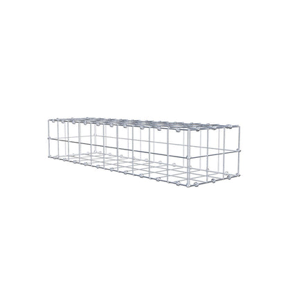 Gabion 100 cm x 20 cm x 30 cm (L x H x D), mesh size 10 x 10 cm, spiral ring