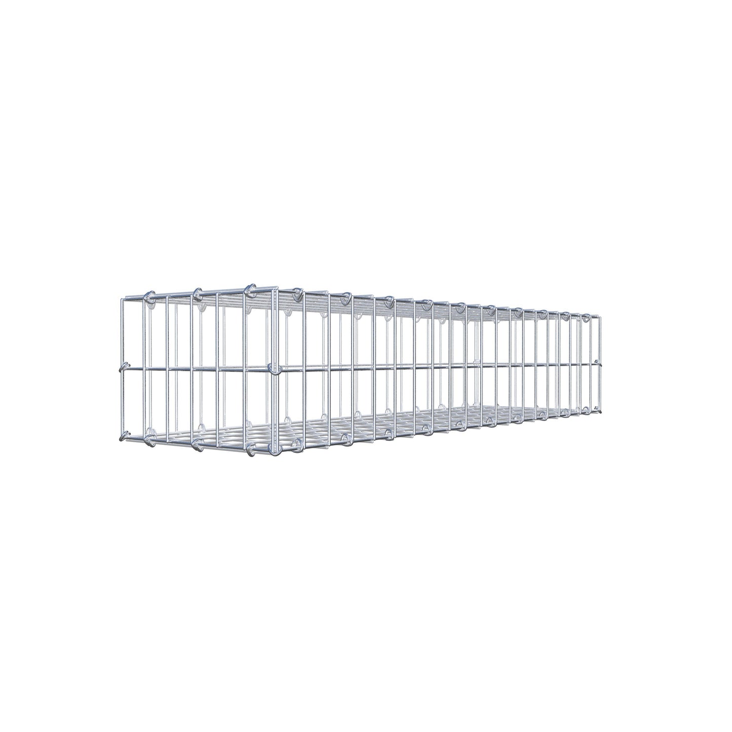 Gabion 100 cm x 20 cm x 30 cm (L x H x P), mailles 5 cm x 10 cm, anneau en C