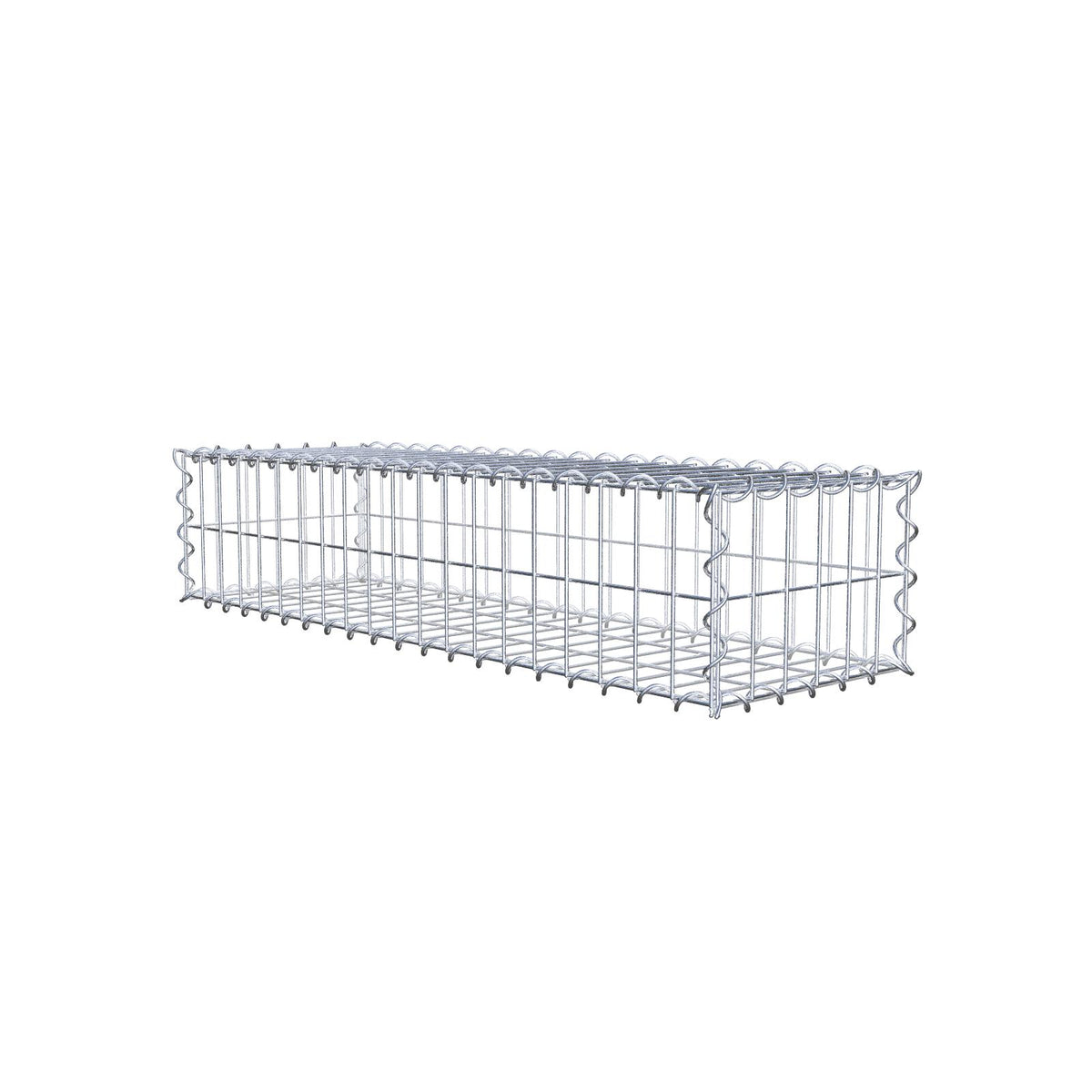 Gabion 100 cm x 20 cm x 30 cm (L x H x D), mesh size 5 cm x 10 cm, spiral