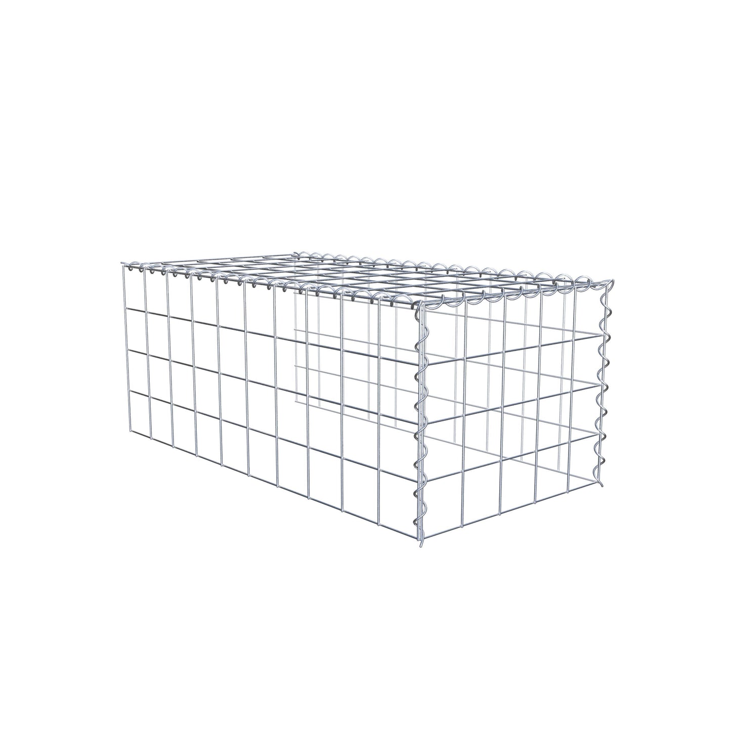 Anbaugabione Typ 4 100 cm x 40 cm x 50 cm (L x H x T), Maschenweite 10 cm x 10 cm, Spirale