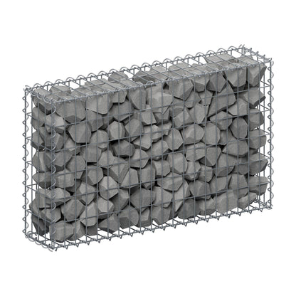 Gabion 100 cm x 60 cm x 20 cm (L x H x P), mailles 5 cm x 10 cm, spirale