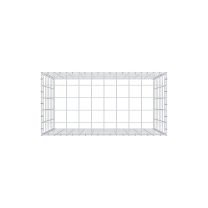 Mounted gabion type 3 100 cm x 80 cm x 50 cm (L x H x D), mesh size 10 cm x 10 cm, C-ring