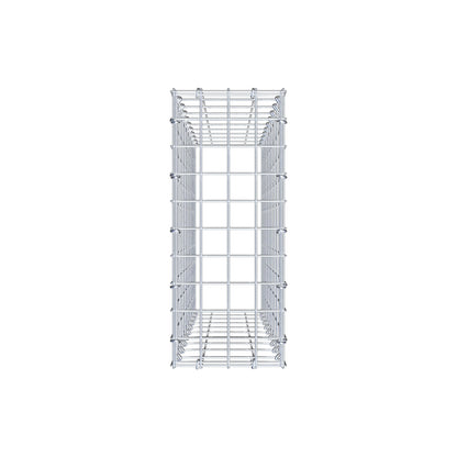 Gabião Tipo 3 100 cm x 20 cm x 50 cm (C x A x P), malhagem 5 cm x 10 cm, anel C