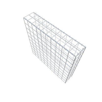 Mounted gabion type 4 100 cm x 100 cm x 20 cm (L x H x D), mesh size 10 cm x 10 cm, C-ring