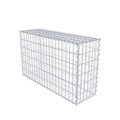 Gabion 100 cm x 60 cm x 30 cm (L x H x D), mesh size 5 cm x 10 cm, spiral