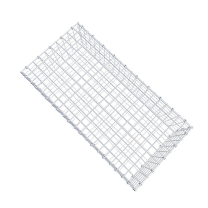 Gabione 100 cm x 30 cm x 50 cm (L x H x T), Maschenweite 5 x 5 cm, Spiralring