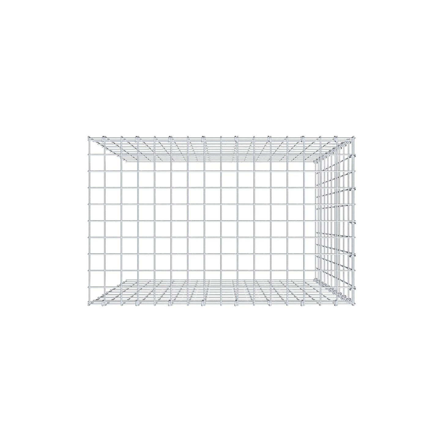 Tilläggspåle typ 4 100 cm x 80 cm x 50 cm (L x H x D), maskstorlek 5 cm x 10 cm, C-ring
