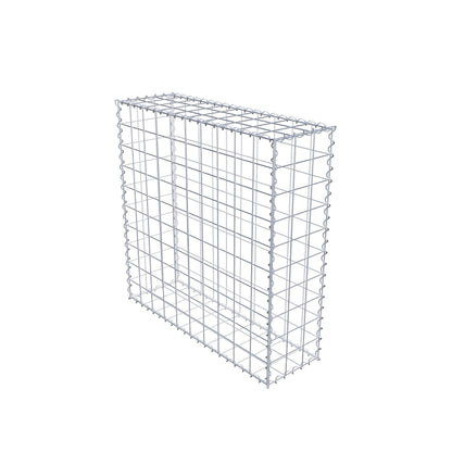 Gabion 100 cm x 100 cm x 30 cm (L x H x D), maskstorlek 10 cm x 10 cm, spiral