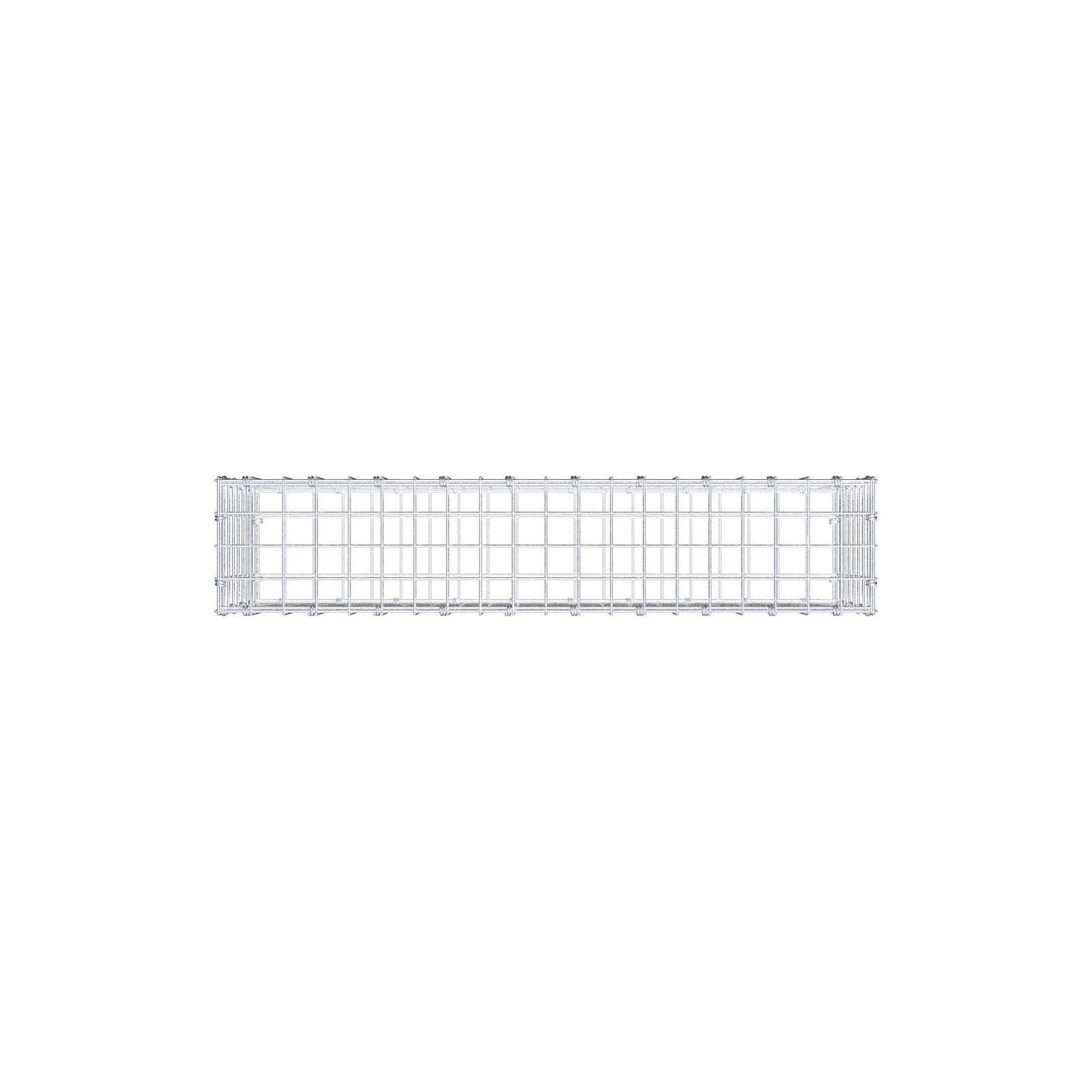 Gabione 100 cm x 40 cm x 20 cm (L x H x T), Maschenweite 5 x 5 cm, Spiralring