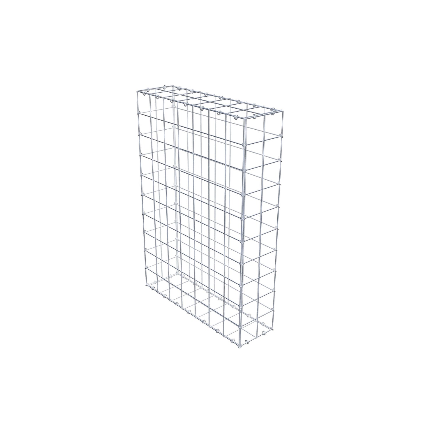 Gabion 100 cm x 70 cm x 20 cm (L x H x D), mesh size 10 cm x 10 cm, C-ring
