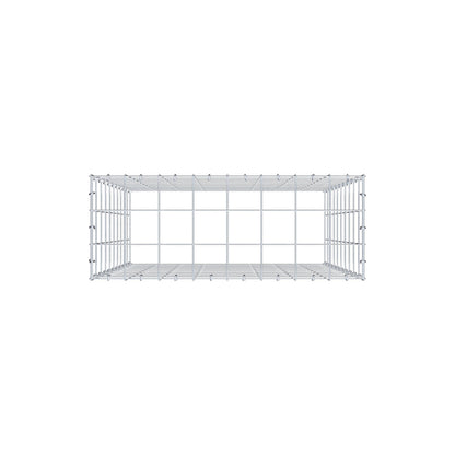 Monteret gabion type 3 100 cm x 80 cm x 30 cm (L x H x D), maskestørrelse 10 cm x 10 cm, C-ring
