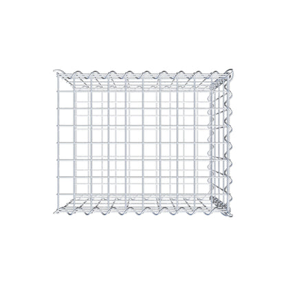 Grown-on gabion type 2 50 cm x 40 cm x 40 cm (L x H x D), mesh size 5 cm x 10 cm, spiral