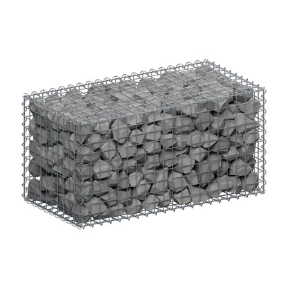 Gabion 100 cm x 50 cm x 50 cm (L x H x D), mesh size 5 cm x 5 cm, spiral