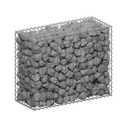 Schanskorf 100 cm x 80 cm x 40 cm (L x H x D), maaswijdte 5 cm x 10 cm, spiraalvormig